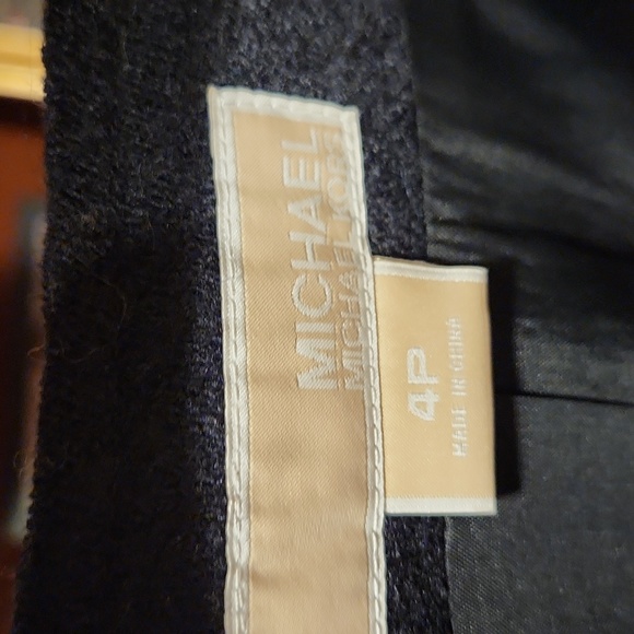 Michael Kors Black Boiled Wood Cropped Sweater Jacket size 4p - Picture 3 of 6